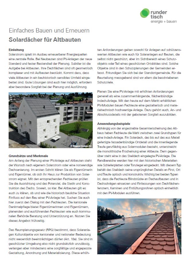 Einfaches Bauen und Erneuern
