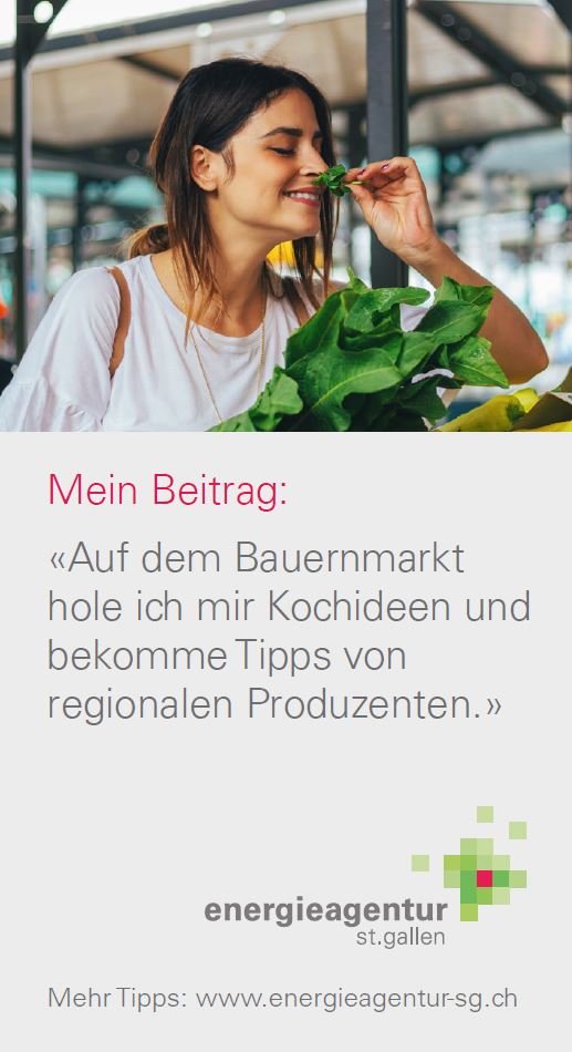 Auf dem Bauernmarkt hole ich mir Kochideen und bekomme Tipps von regionalen Produzenten.