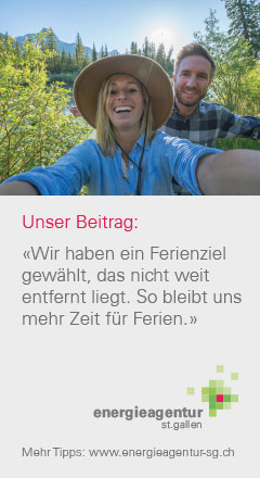 Wir haben ein Ferienziel gewählt, das nicht weit entfernt liegt. So bleibt uns mehr Zeit für Ferien.