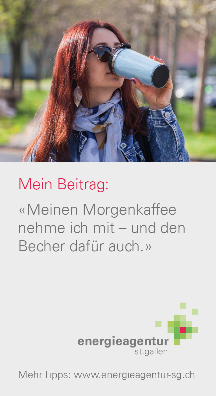 Meinen Morgenkaffee nehme ich mit – und den Becher dafür auch.